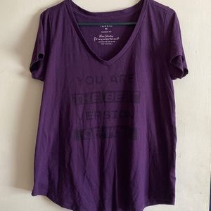Torrid purple graphic T-shirt